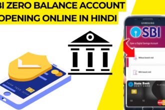 SBI Zero Balance Account Opening Online in Hindi